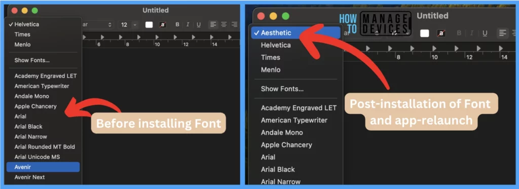 Best Method to Install Fonts on macOS using Intune Fig. 4